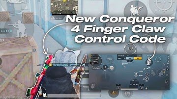 New Conqueror Best 4 Finger Claw + Gyroscope Control Code & Sensitivity Code Pubg Mobile / Bgmi