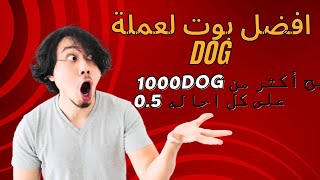 افضل بوت لعملة dog اربح أكثر من 1000 DOG| مجاناً ???