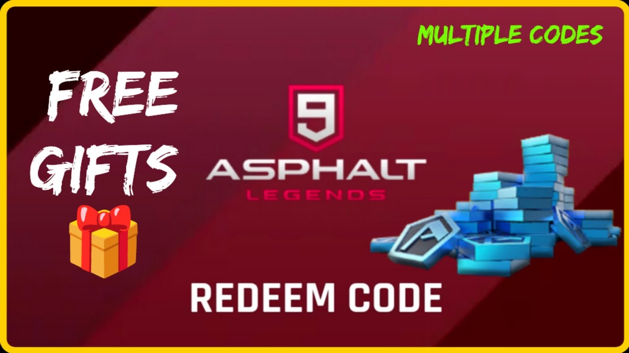 Redeem code and gift. : r/Asphalt9