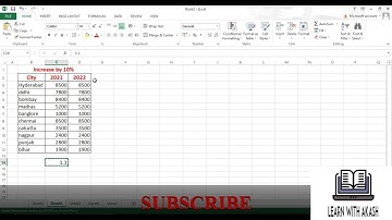 INCREASE DATA BY N PERCENTAGE #excelshorts #excel #exceltutorial  #excelshortcuts