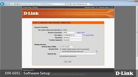 How to set up D Link DIR 605L