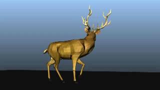 Deer walking SWARUP 3D