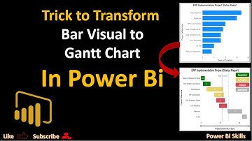 Awesome Trick to transform your Bar Chart to Gantt Chart Visual in Power BI(Project Management tool)