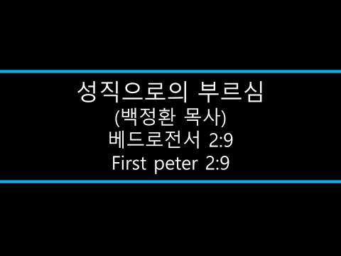 뉴질랜드 대흥교회 백정환 목사 - 성직으로의 부르심