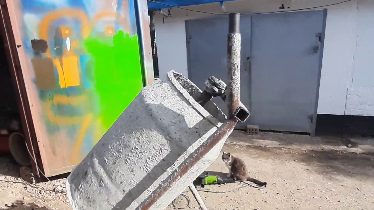 Самодельная бетонамешалка из ВАЗ 2109 и Т - 25. - YouTube