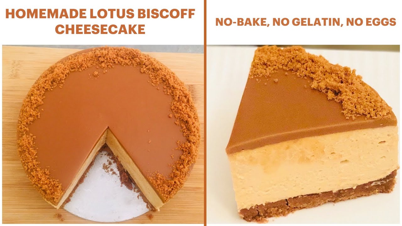 No-Bake Homemade Lotus Biscoff Cheesecake | NO Gelatin, NO Eggs | Easy Eggless Cheesecake Recipe | Anyone Can Cook with Dr.Alisha