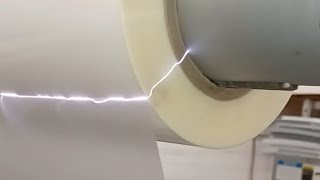 Static discharge when laminating book covers