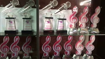 Cup pha lê nốt nhạc . hotline: 0936993335