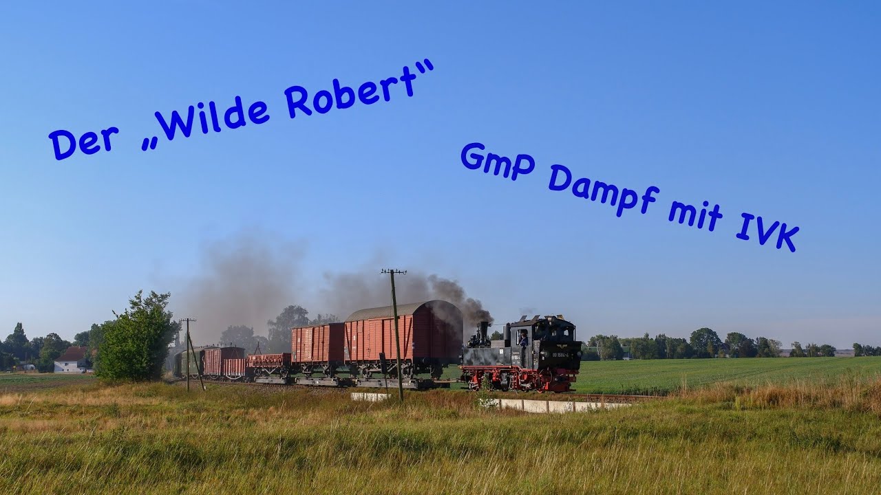 Mit IV K Dampfloks und Tornados über die sommerliche Döllnitzbahn - Wilder Robert