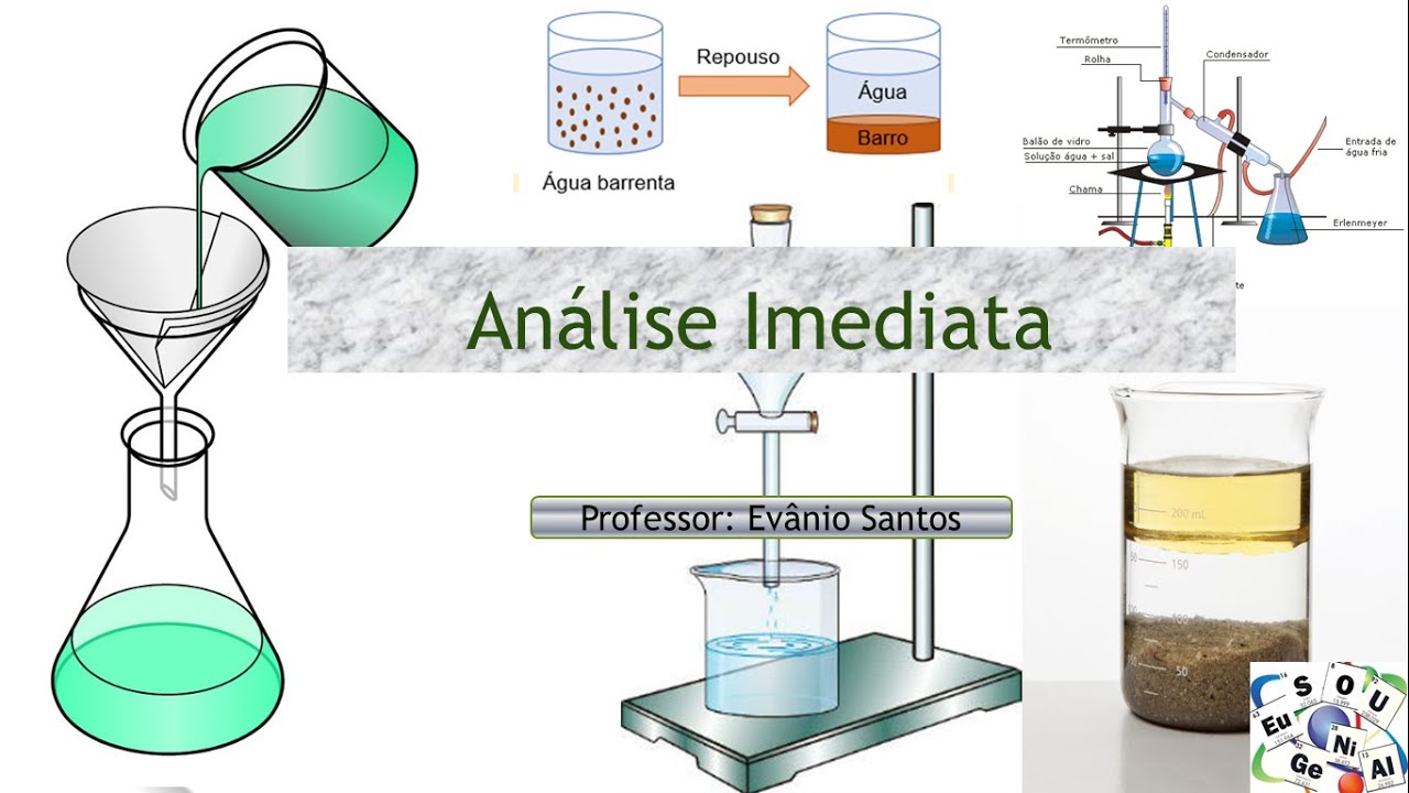 Análise imediata separação de misturas - YouTube