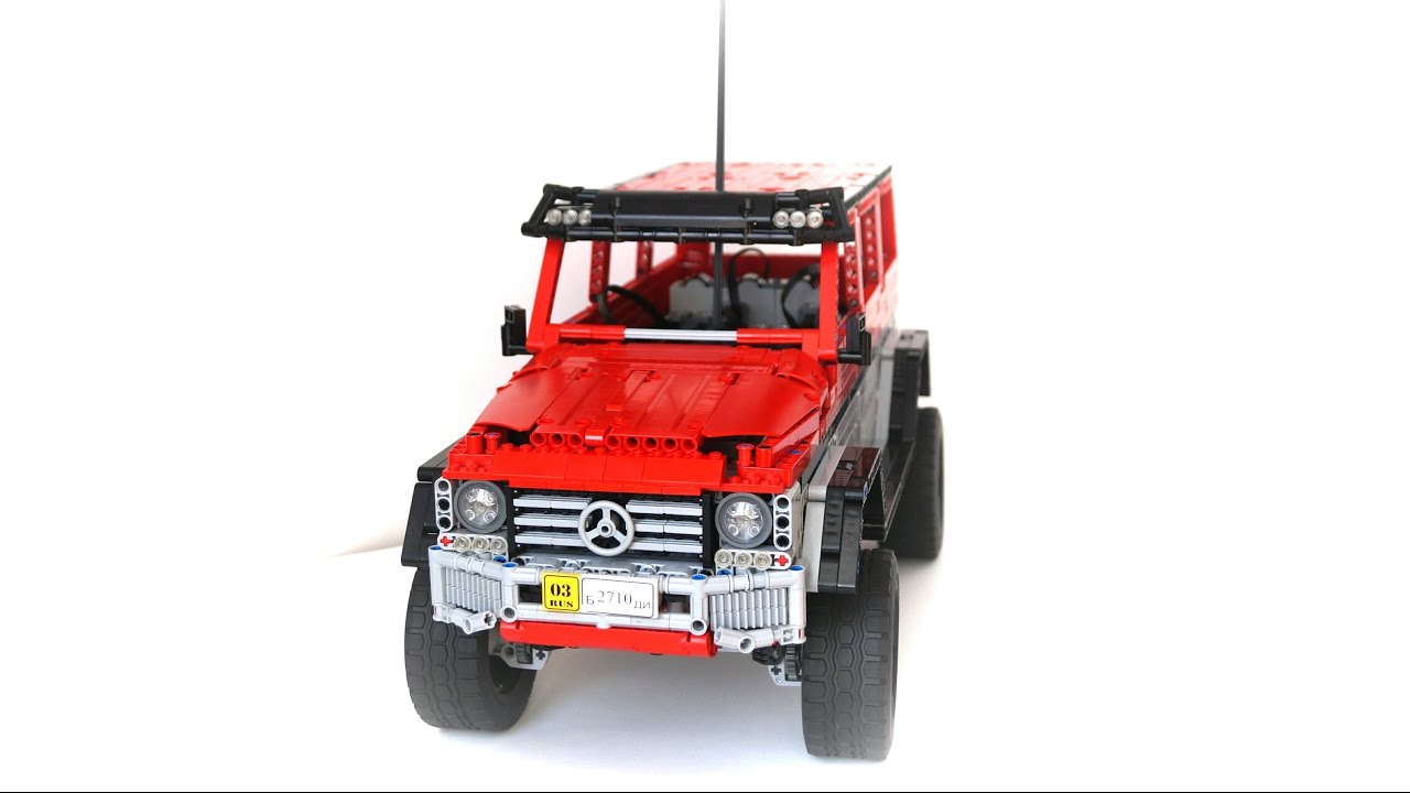 Lego Technic Mercedes Benz G500 4x4² Squared Rc Detailed Video