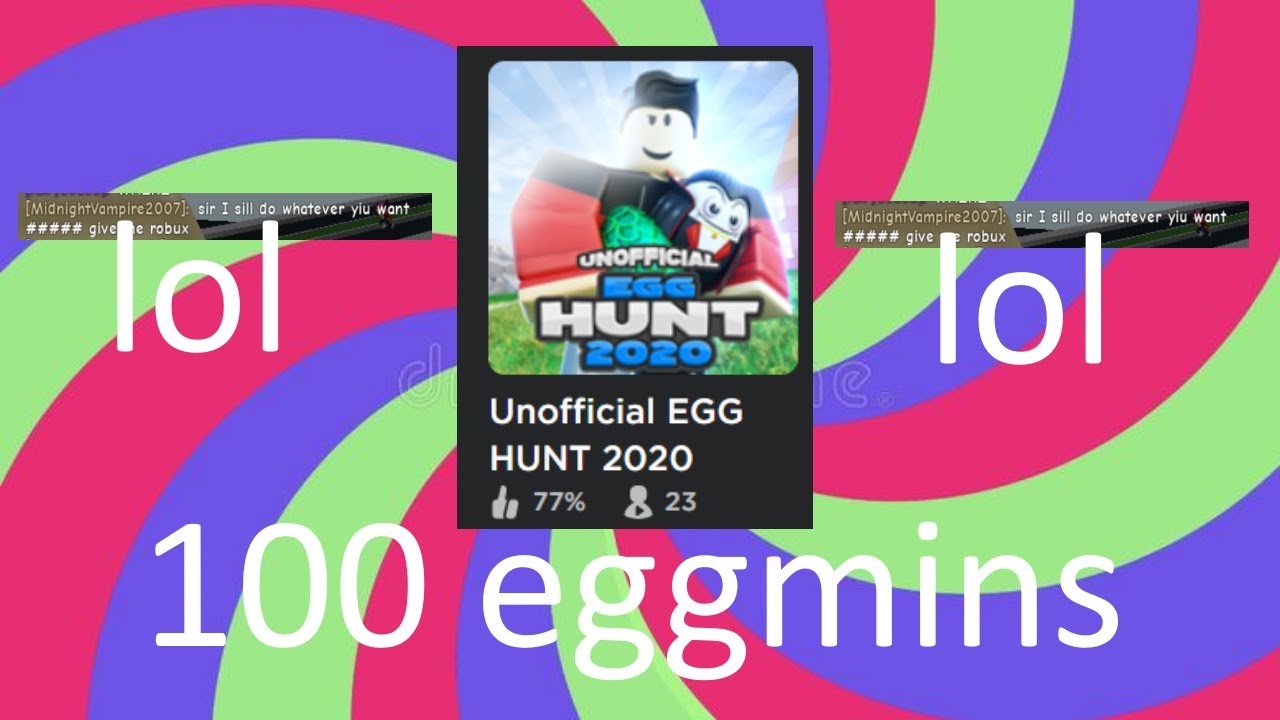 Roblox Unofficial Egg Hunt 2020 100 Eggmins Youtube - roblox egg hunt 2018 unofficial