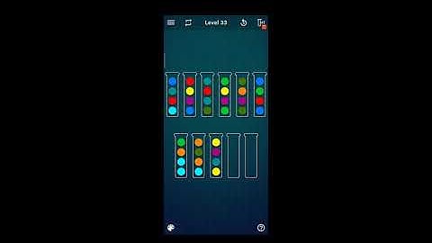 Ball sort puzzle level 31, 32, 33, 34, 35