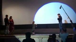 Deivathirumagal vikram & sara cute live performance