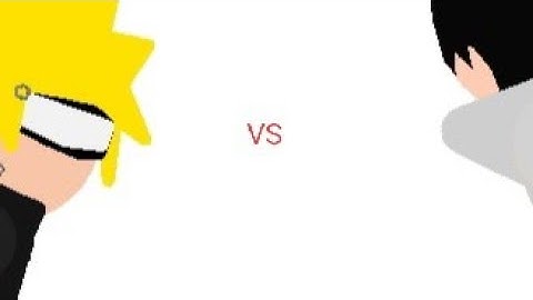 my first animation Naruto vs Sasuke STICK NODES look desc