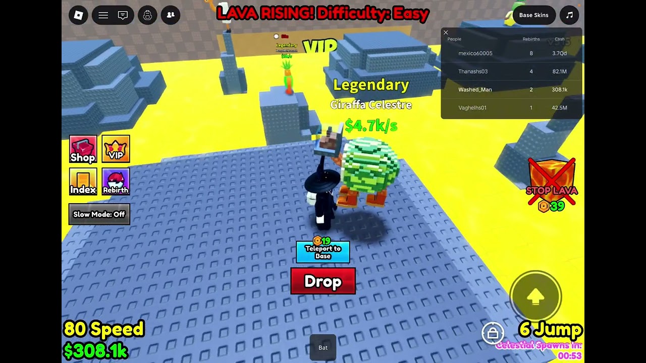 Playing survive lava for brainrots😱😀