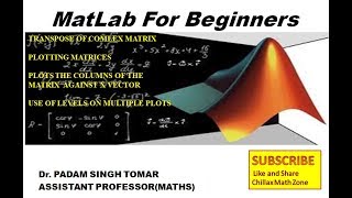 Complex Matrix in Matlab,  Multiple Plots, Labels  L5