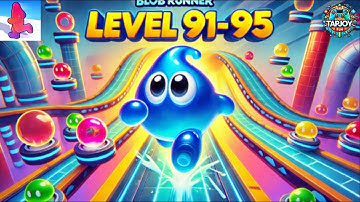 Blob Runner 3D - Fun Jelly Race Levels 91 to 95 (Mega Blob Power!)