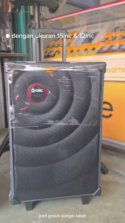 Speaker GMC super bass murah meriah langsung dapat bonus kipas angin listrik besar