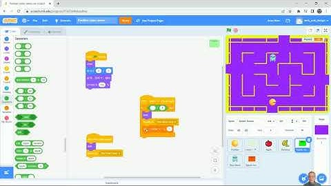 PacMan 16 - Fixing a glitch in Splash Screens -when space key pressed- -Make a Video Game in Scratch