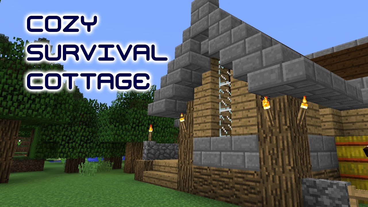 Cozy Survival Cottage Minecraft Tutorial Youtube