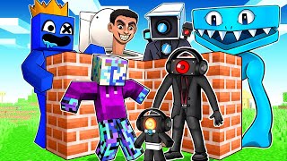 Build to SURVIVE with SPEAKER FAMILY in Minecraft!