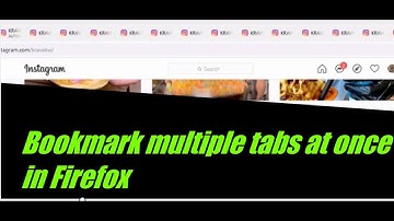 How to bookmark multiple tabs at once in Firefox
