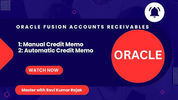 Manual Credit Memo and Automatic Credit Memo in Accounts Receivables