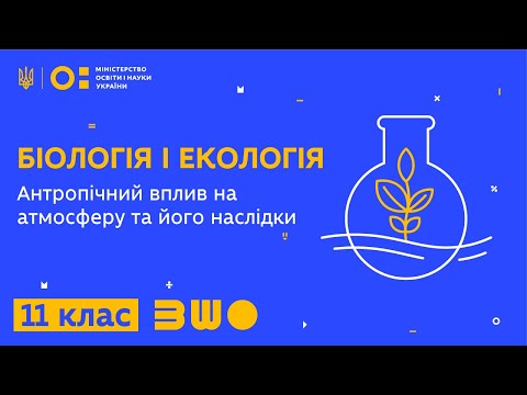 11 клас. Біологія. Антропічний вплив на атмосферу та його наслідки