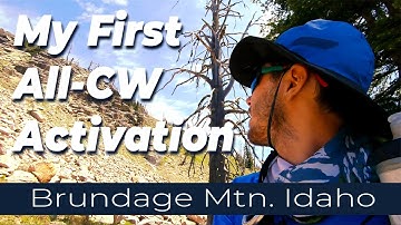 Brundage Mountain Idaho SOTA | My First CW-only Activation | Morse Code