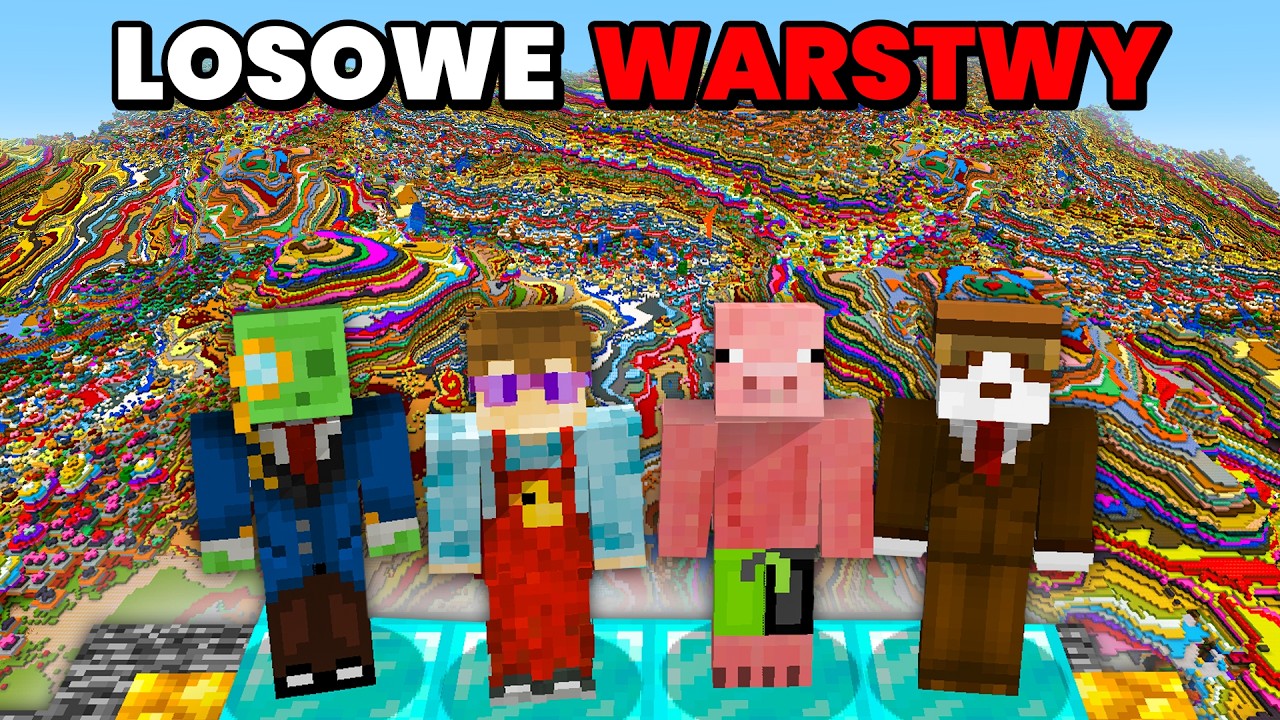 4 Idiotów w Świecie z Losowymi Warstwami w Minecraft