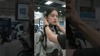 Robot Girl Malfunctions At Expo - Humanoids Voice System Breaks