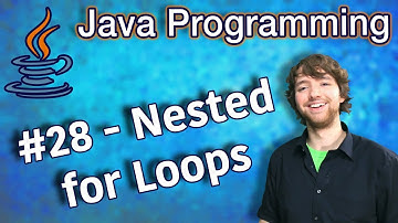 Java Programming Tutorial 28 - Nested for Loops (Triangles and Pyramids)