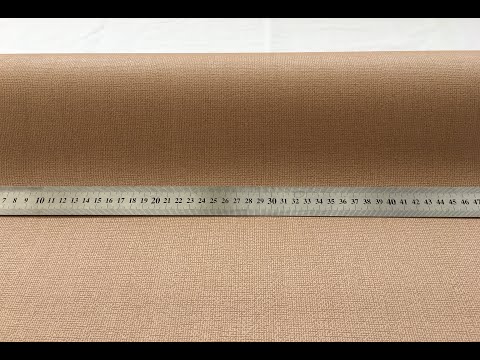 Однотонні німецькі шпалери 356963 відтінку какао з молоком – вінілові обоі з фактурою грубої тканини, видео 7