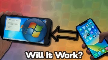 Installing Windows 7 on an iPhone 11!