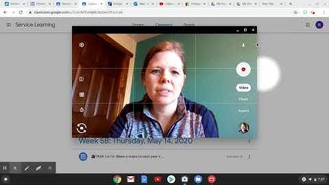 How to turn in video on Google Classroom or use a chromebook to record