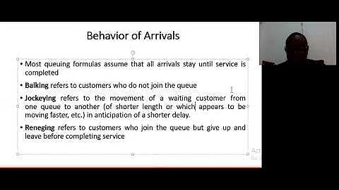 Characteristics of Queuing Systems