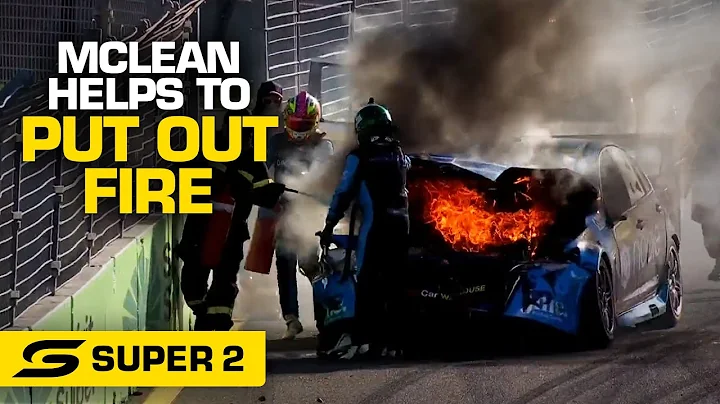 Driver helps to put out fire after massive crash -...