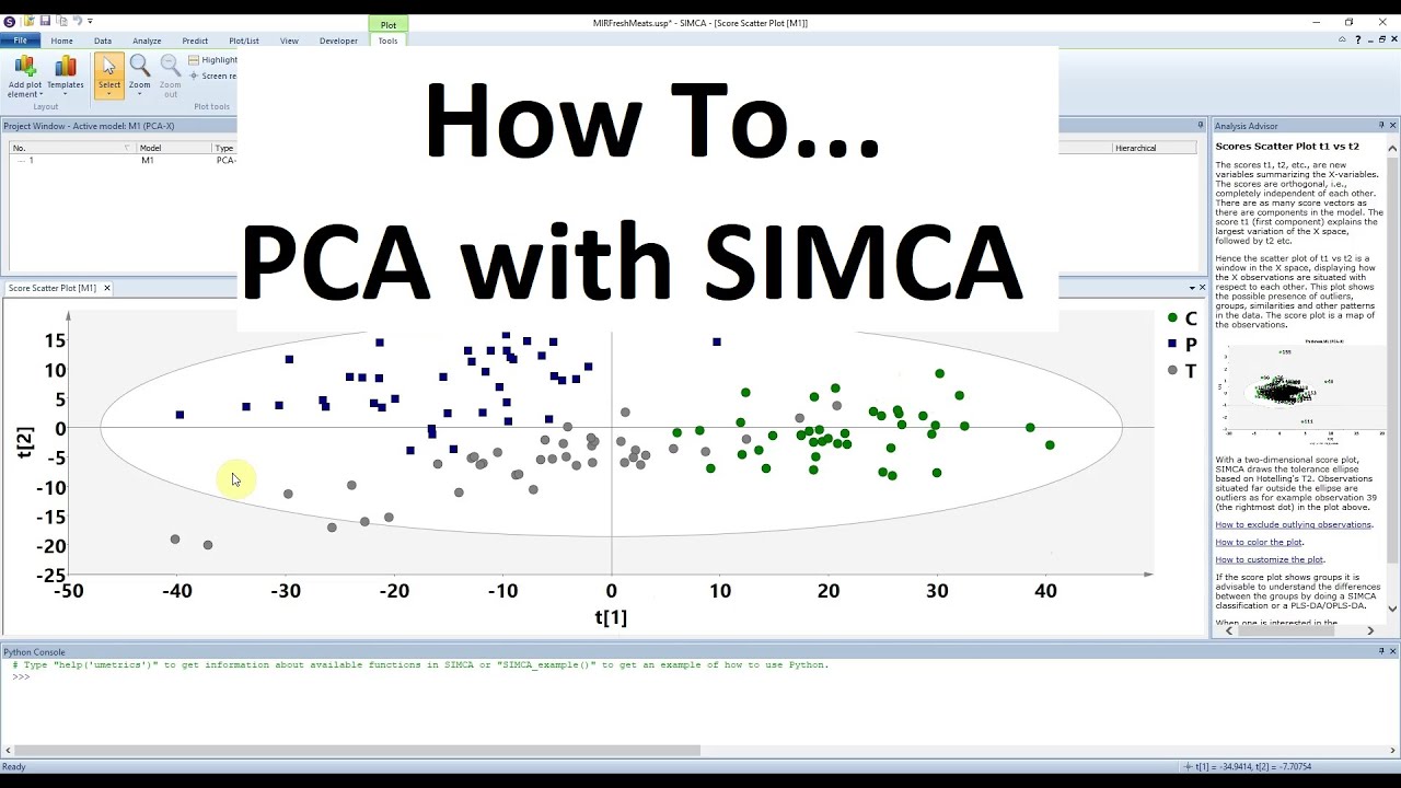 PCA Tutorial using SIMCA YouTube