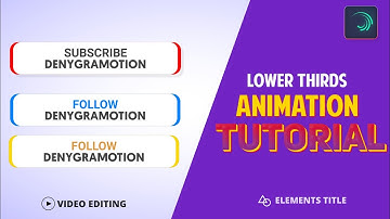 Make Trendy Animated | Tutorial Alight Motion Title Subscribe Lower Third Animation Tutorial