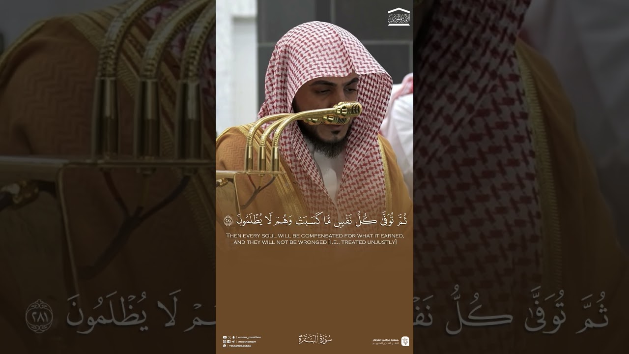 مقتطف من تلاوة فضيلة الشيخ #الوليد_الشمسان من فجر 1 جمادى الأولى 1447هـ