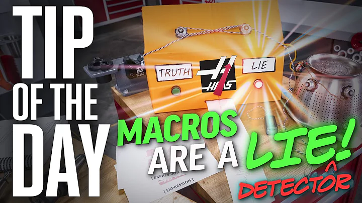 Macros Are More Than IF Statements . . .  They Are Lie Detectors! - Haas Tip of the Day