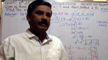 NCERT 10 Class. Maths. Arithmetic Progressions chapter Application  Level questions Solutions