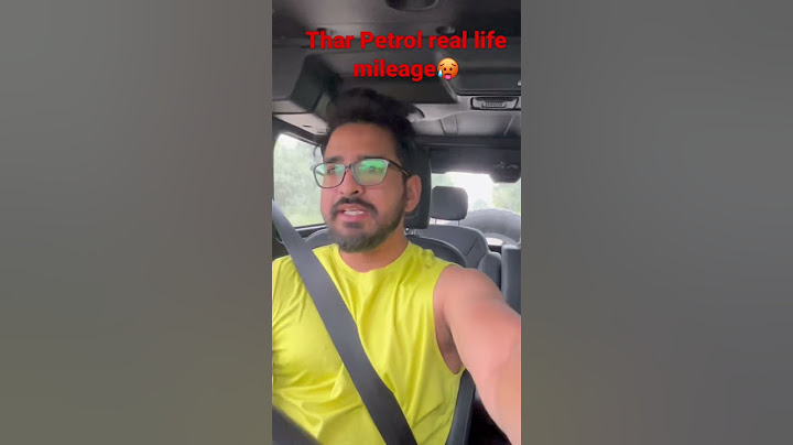 Thar petrol MT real life Mileage🥵🥵🥵