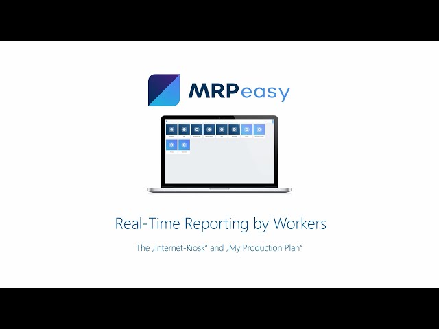 MRPeasy Demo - Manufacturing Execution System (MES) Software for SMB