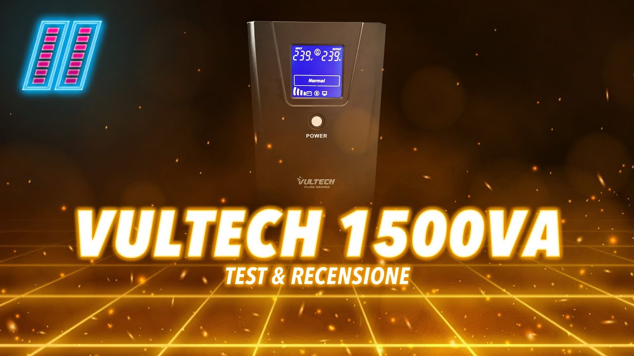 UPS Vultech 1500 VA Pure Line [TEST E RECENSIONE] - YouTube
