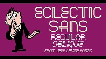 Eclectic Sans JNL: A Unique Art Deco-Inspired Font Design