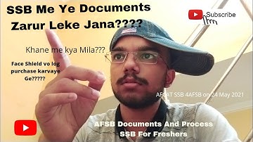 Afcat1/2021| SSB Procedure | 4 AFSB Varanasi | Documents | journey full detail