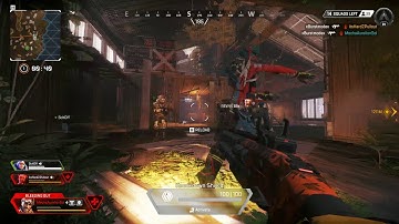 Using a gun while knocked down in Apex Legends