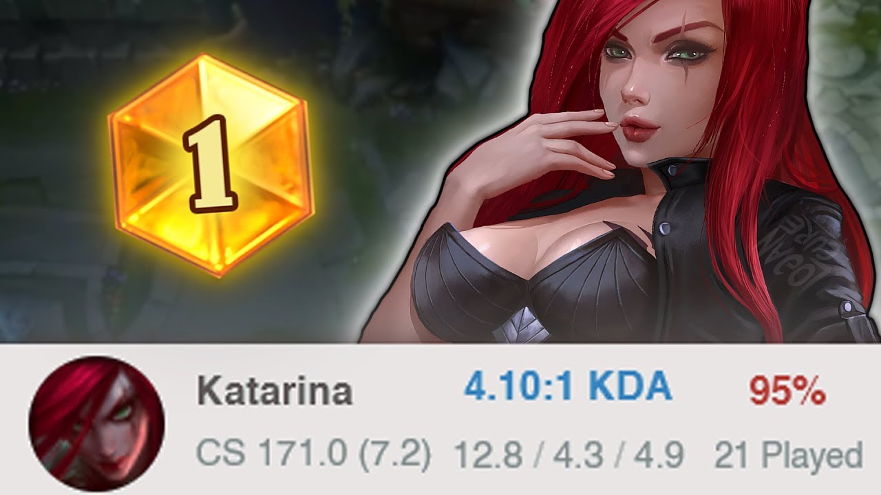 RANK 1 KATARINA GOING IN HARD WITH 95% WIN RATE SMURF TO CHALLENGER KAT | KatEvolved
